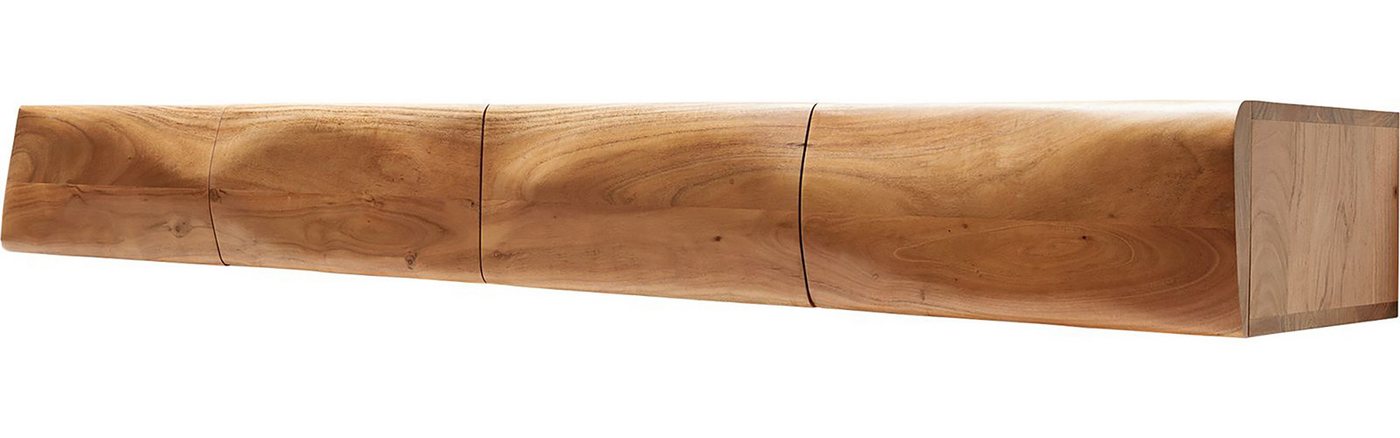 DELIFE Lowboard New, Live-Edge Akazie Natur 175 cm 4 Türen schwebend Lowboard von DELIFE