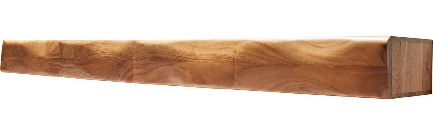 DELIFE Lowboard New, Live-Edge Akazie Natur 240 cm 4 Schubladen schwebend Lowboard von DELIFE