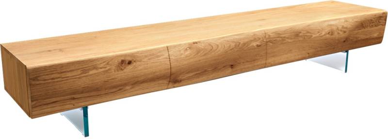 DELIFE Lowboard New, Live-Edge Eiche Natur 200 cm 4 Türen Glasfuß Lowboard DELIFE Lowboard New, Live-Edge Eiche Natur 200 cm 4 Türen Glasfuß Lowboard von DELIFE