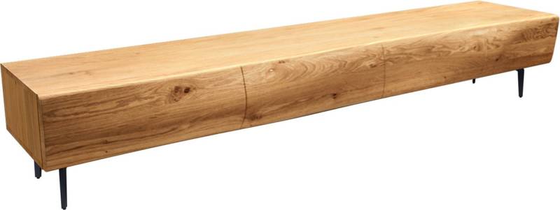 DELIFE Lowboard New, Live-Edge Eiche Natur 200 cm 4 Türen Winkelfuß Metall Schwarz Lowboard DELIFE Lowboard New, Live-Edge Eiche Natur 200 cm 4 Türen Winkelfuß Metall Schwarz Lowboard von DELIFE