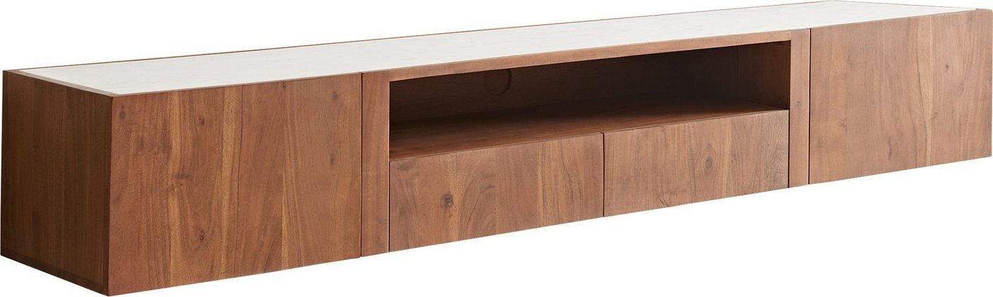 DELIFE Lowboard Secara, 200 cm Akazie Braun 2 Türen 2 Schübe Marmor schwebend DELIFE Lowboard Secara, 200 cm Akazie Braun 2 Türen 2 Schübe Marmor schwebend von DELIFE