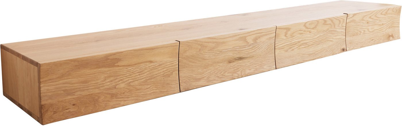 DELIFE Lowboard Wyatt, Eiche Natur 220 cm 4 Schübe schwebend Lowboard von DELIFE