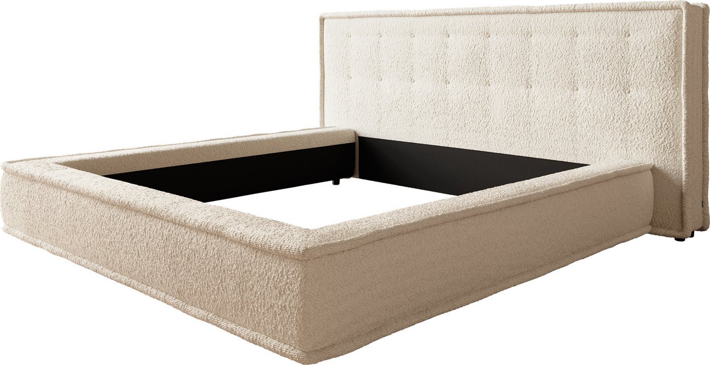 DELIFE Polsterbett Filikos, Bouclé Cream 180x200 cm DELIFE Polsterbett Filikos, Bouclé Cream 180x200 cm von DELIFE