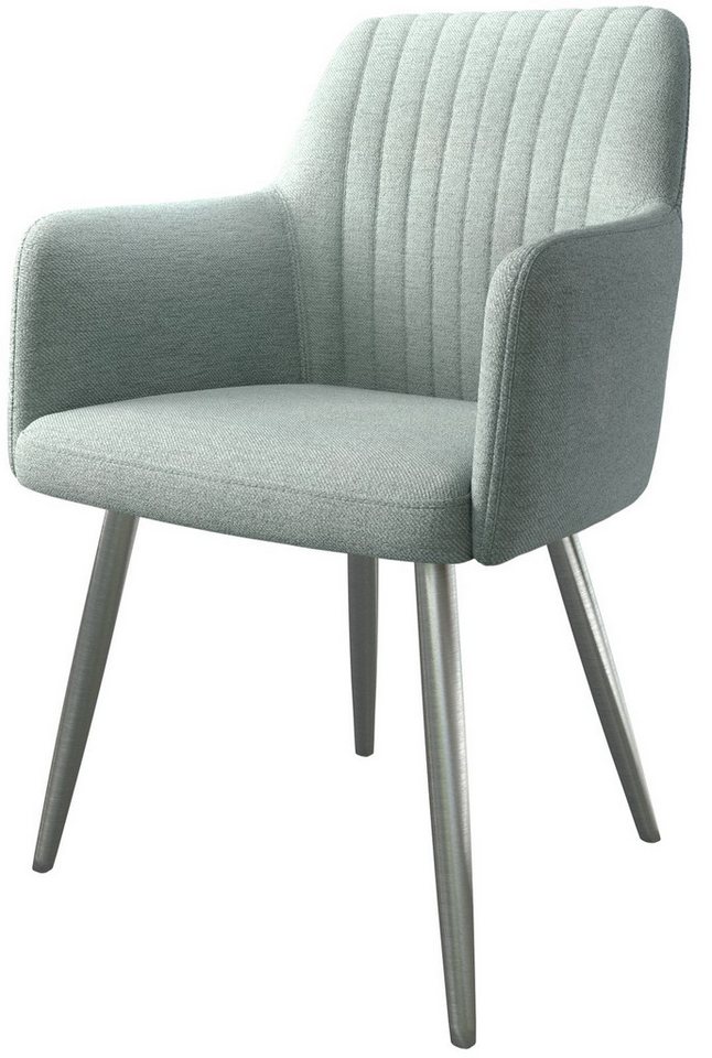 DELIFE Polsterstuhl Greg-Flex, 4-Fuß konisch Edelstahl Stripes Mint DELIFE Polsterstuhl Greg-Flex, 4-Fuß konisch Edelstahl Stripes Mint von DELIFE