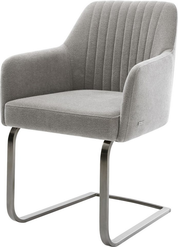 DELIFE Polsterstuhl Greg-Flex, Freischwinger flach Graphit Strukturstoff Soft Grau Taschenfederkern DELIFE Polsterstuhl Greg-Flex, Freischwinger flach Graphit Strukturstoff Soft Grau Taschenfederkern von DELIFE
