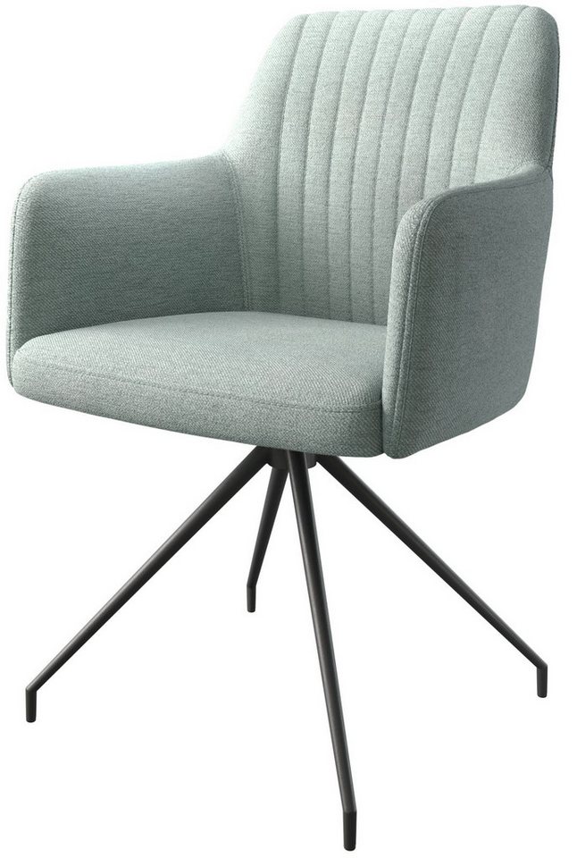 DELIFE Polsterstuhl Greg-Flex, Kreuzgestell konisch Schwarz Stripes Mint 180° drehbar DELIFE Polsterstuhl Greg-Flex, Kreuzgestell konisch Schwarz Stripes Mint 180° drehbar von DELIFE