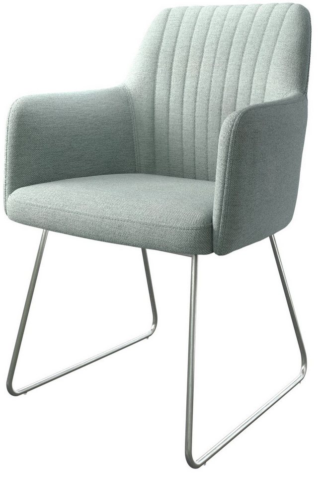 DELIFE Polsterstuhl Greg-Flex, Kufengestell Edelstahl Stripes Mint DELIFE Polsterstuhl Greg-Flex, Kufengestell Edelstahl Stripes Mint von DELIFE