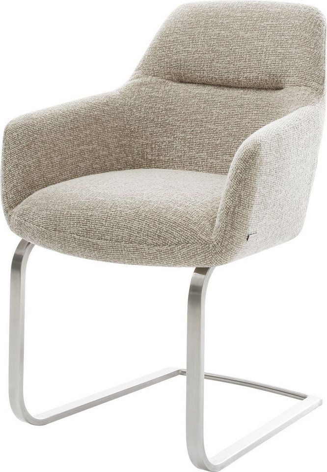 DELIFE Polsterstuhl Pejo-Flex, Freischwinger flach Edelstahl Webstoff Soft Beige Taschenfederkern DELIFE Polsterstuhl Pejo-Flex, Freischwinger flach Edelstahl Webstoff Soft Beige Taschenfederkern von DELIFE