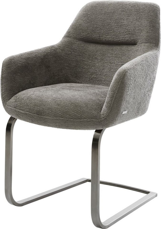 DELIFE Polsterstuhl Pejo-Flex, Freischwinger flach Graphit Bouclé Soft Schlamm Taschenfederkern DELIFE Polsterstuhl Pejo-Flex, Freischwinger flach Graphit Bouclé Soft Schlamm Taschenfederkern von DELIFE