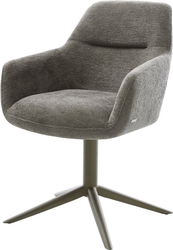 DELIFE Polsterstuhl Pejo-Flex, Fußkreuz Effektfinish Titan Bouclé Soft Schlamm 360° drehbar Wippfunkt DELIFE Polsterstuhl Pejo-Flex, Fußkreuz Effektfinish Titan Bouclé Soft Schlamm 360° drehbar Wippfunkt von DELIFE