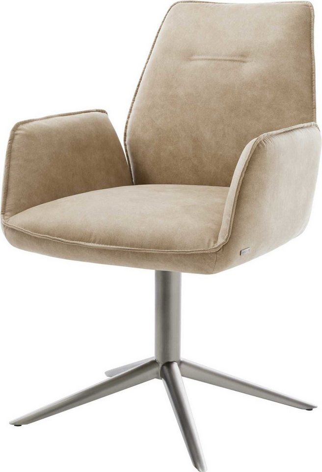 DELIFE Polsterstuhl Zoa-Flex, Fußkreuz Graphit Mikrofaser Beige Vintage 360° drehbar Wippfunktion Ta DELIFE Polsterstuhl Zoa-Flex, Fußkreuz Graphit Mikrofaser Beige Vintage 360° drehbar Wippfunktion Ta von DELIFE