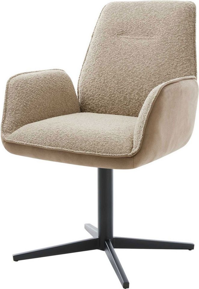 DELIFE Polsterstuhl Zoa-Flex, Fußkreuz Schwarz Materialmix Schlamm 360° drehbar Taschenfederkern DELIFE Polsterstuhl Zoa-Flex, Fußkreuz Schwarz Materialmix Schlamm 360° drehbar Taschenfederkern von DELIFE
