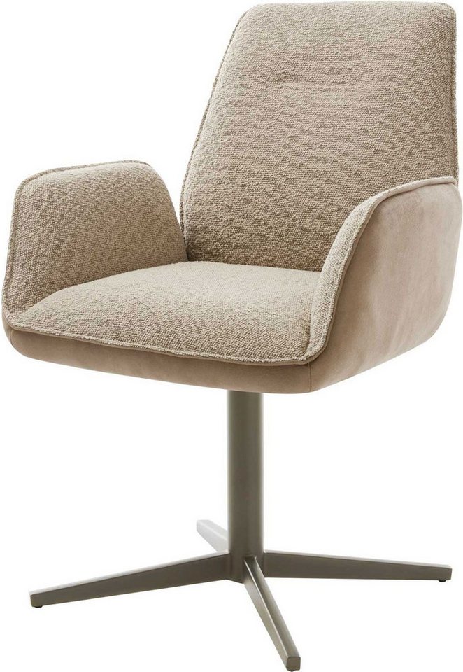DELIFE Polsterstuhl Zoa-Flex, Fußkreuz Effektfinish Titan Materialmix Schlamm 360° drehbar Taschenfe DELIFE Polsterstuhl Zoa-Flex, Fußkreuz Effektfinish Titan Materialmix Schlamm 360° drehbar Taschenfe von DELIFE