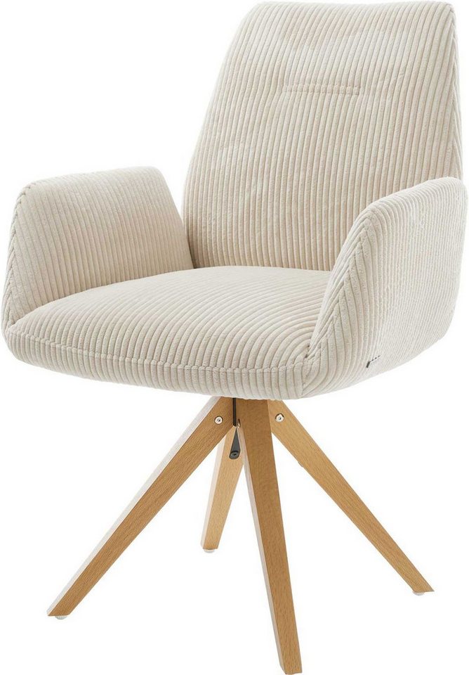 DELIFE Polsterstuhl Zoa-Flex, Holzgestell kantig Natur Cord Beige Taschenfederkern DELIFE Polsterstuhl Zoa-Flex, Holzgestell kantig Natur Cord Beige Taschenfederkern von DELIFE