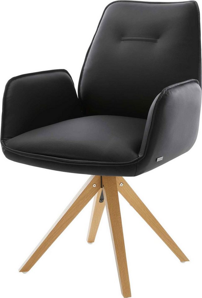 DELIFE Polsterstuhl Zoa-Flex, Holzgestell kantig Natur Echt-Leder Schwarz Taschenfederkern DELIFE Polsterstuhl Zoa-Flex, Holzgestell kantig Natur Echt-Leder Schwarz Taschenfederkern von DELIFE