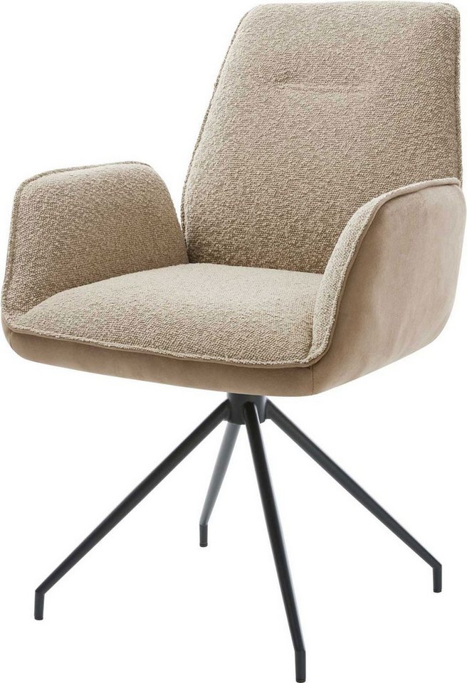 DELIFE Polsterstuhl Zoa-Flex, Kreuzgestell konisch Schwarz Materialmix Schlamm 180° drehbar Taschenf DELIFE Polsterstuhl Zoa-Flex, Kreuzgestell konisch Schwarz Materialmix Schlamm 180° drehbar Taschenf von DELIFE