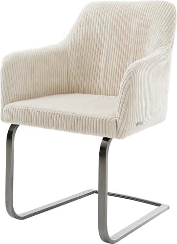 DELIFE Schwingstuhl Greg-Flex Freischwinger flach Graphit Cord Beige Taschenfederkern DELIFE Schwingstuhl Greg-Flex Freischwinger flach Graphit Cord Beige Taschenfederkern von DELIFE