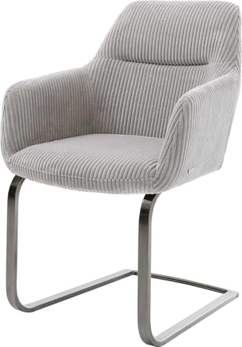 DELIFE Schwingstuhl Pejo-Flex Freischwinger flach Graphit Cord Silbergrau Taschenfederkern DELIFE Schwingstuhl Pejo-Flex Freischwinger flach Graphit Cord Silbergrau Taschenfederkern von DELIFE