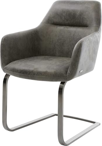 DELIFE Schwingstuhl Pejo-Flex Freischwinger flach Graphit Mikrofaser Grau Antik Taschenfederkern DELIFE Schwingstuhl Pejo-Flex Freischwinger flach Graphit Mikrofaser Grau Antik Taschenfederkern von DELIFE