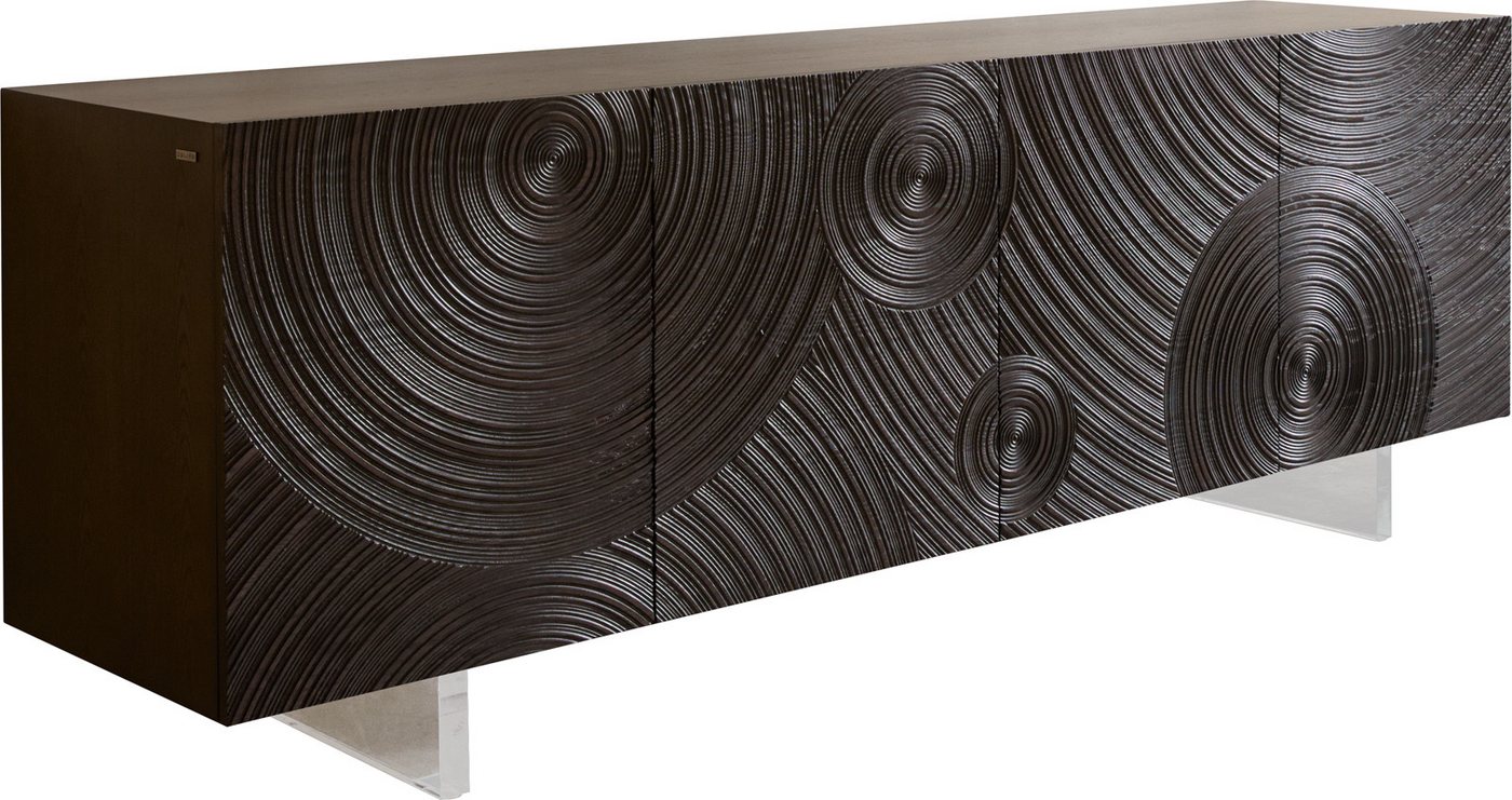 DELIFE Sideboard Ashara, Esche Dunkelbraun 3D Effekt 200 cm 4 Türen Fuß Schwebeoptik Acrylglas DELIFE Sideboard Ashara, Esche Dunkelbraun 3D Effekt 200 cm 4 Türen Fuß Schwebeoptik Acrylglas von DELIFE