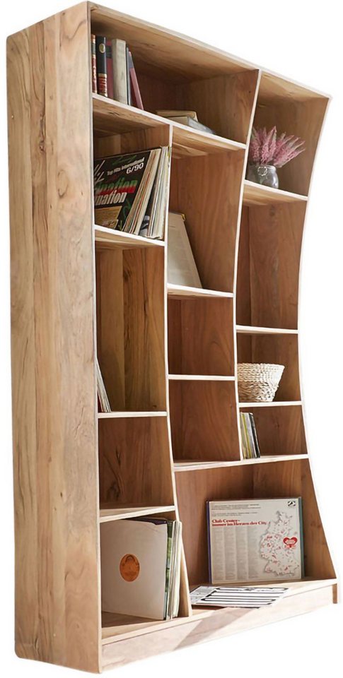 DELIFE Standregal Live-Edge, Akazie Natur 120 cm links Standregal von DELIFE