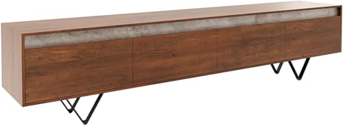 DELIFE TV-Board Stonegrace Akazie Braun Schiefer 200 cm 4 Schubladen V-Fuß Schwarz Lowboard DELIFE TV-Board Stonegrace Akazie Braun Schiefer 200 cm 4 Schubladen V-Fuß Schwarz Lowboard von DELIFE