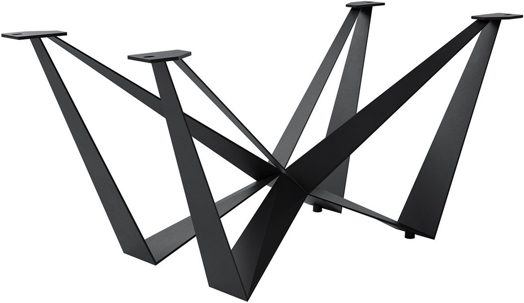 DELIFE Tischbein Spider, Metall Schwarz für Ausziehtische von 180-300 cm von DELIFE