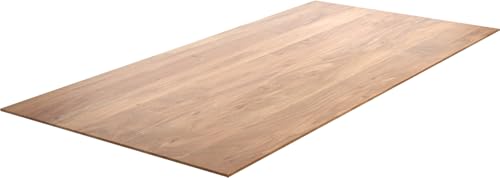 DELIFE Tischplatte Edge Akazie Natur 200x100cm Schweizer Kante von DELIFE