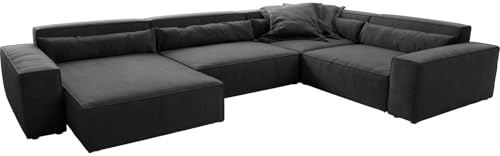 DELIFE Wohnlandschaft Sirpio XL Mikrofaser Schwarz 360x260 cm Recamiere variabel DELIFE Wohnlandschaft Sirpio XL Mikrofaser Schwarz 360x260 cm Recamiere variabel von DELIFE