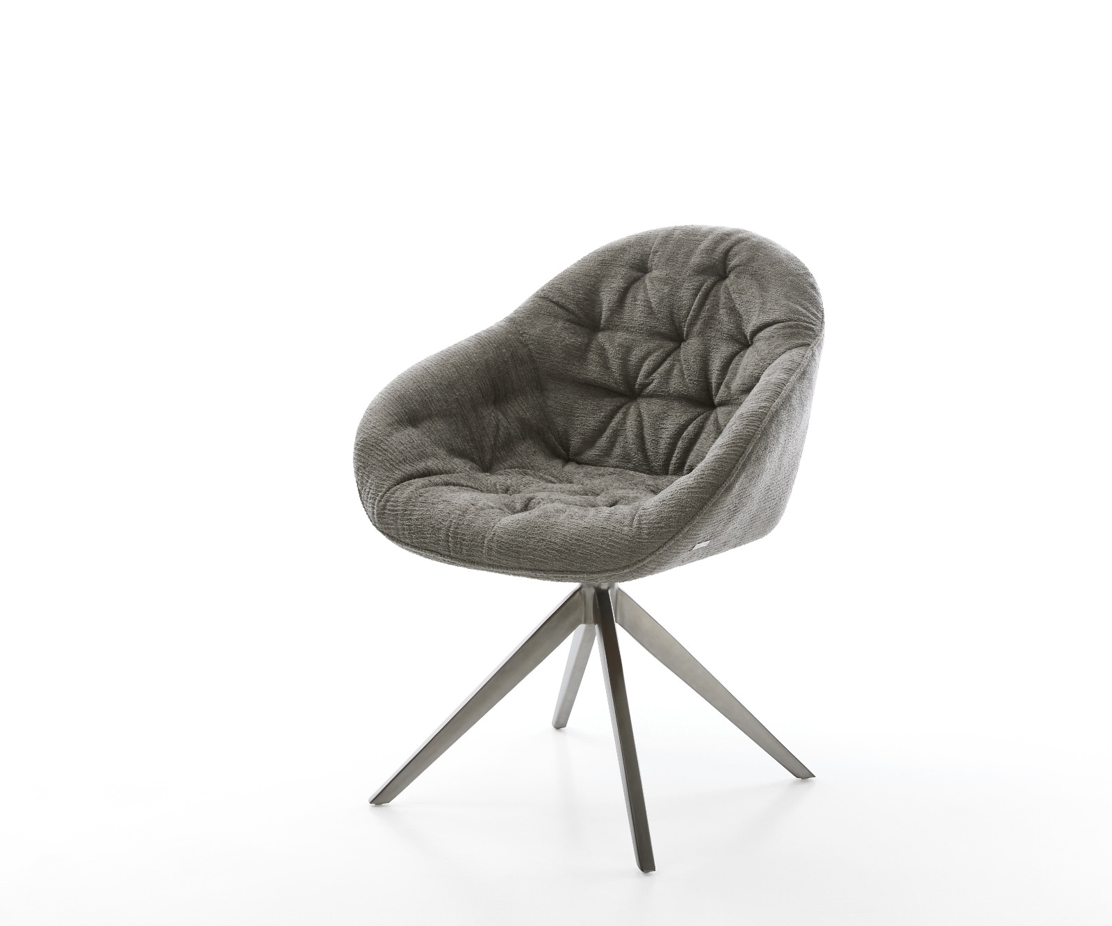 Drehstuhl Gaio-Flex Bouclé Soft Schlamm Kreuzgestell breit Graphit 360° drehbar Wippfunktion Drehstuhl Gaio-Flex Bouclé Soft Schlamm Kreuzgestell breit Graphit 360° drehbar Wippfunktion von DELIFE