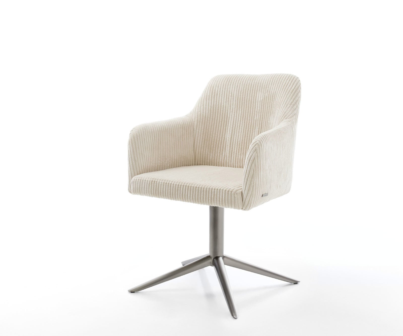 Drehstuhl Greg-Flex Cord Beige Fußkreuz Graphit 360° drehbar Wippfunktion Taschenfederkern Drehstuhl Greg-Flex Cord Beige Fußkreuz Graphit 360° drehbar Wippfunktion Taschenfederkern von DELIFE