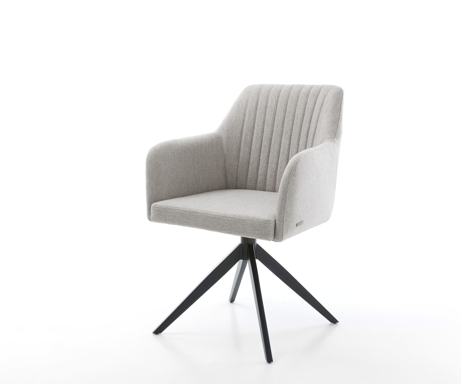 Drehstuhl Greg-Flex Stripes Hellgrau Kreuzgestell breit Schwarz 360° drehbar Wippfunktion Drehstuhl Greg-Flex Stripes Hellgrau Kreuzgestell breit Schwarz 360° drehbar Wippfunktion von DELIFE