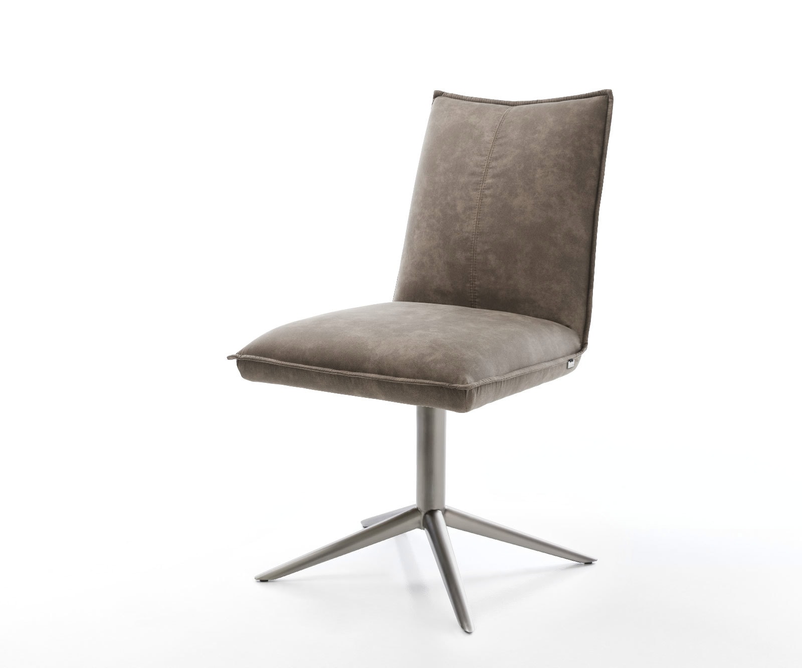Drehstuhl Lelio-Flex Mikrofaser Taupe Vintage Fußkreuz Graphit 360° drehbar Wippfunktion Taschenfederkern Drehstuhl Lelio-Flex Mikrofaser Taupe Vintage Fußkreuz Graphit 360° drehbar Wippfunktion Taschenfederkern von DELIFE