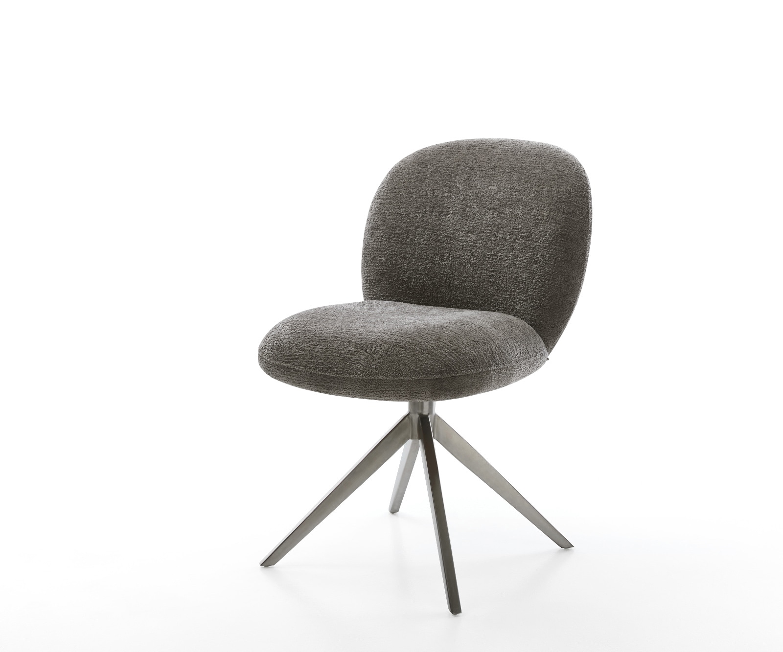 Drehstuhl Nube-Flex Bouclé Soft Schlamm Kreuzgestell breit Graphit 360° drehbar Wippfunktion Taschenfederkern Drehstuhl Nube-Flex Bouclé Soft Schlamm Kreuzgestell breit Graphit 360° drehbar Wippfunktion Taschenfederkern von DELIFE