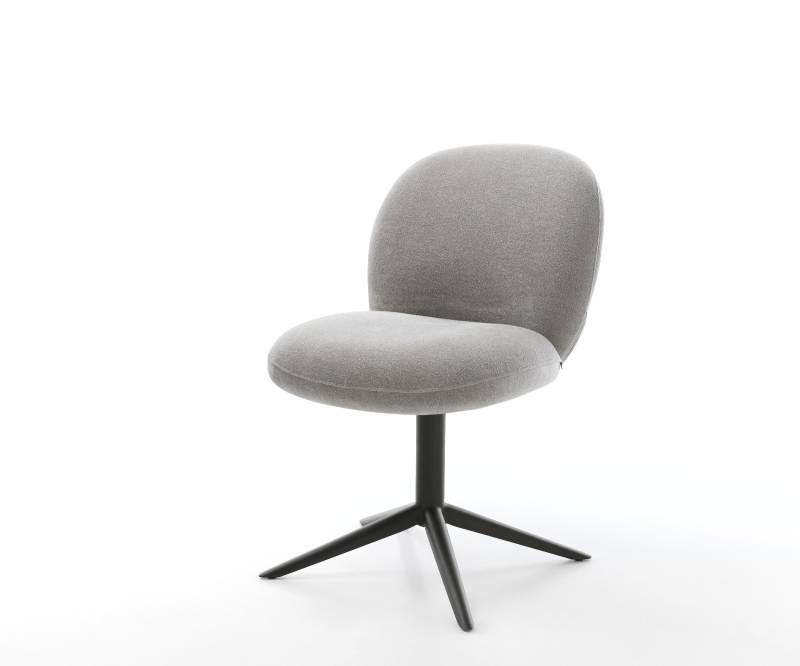 Drehstuhl Nube-Flex Strukturstoff Soft Grau Fußkreuz Schwarz 360° drehbar Wippfunktion Taschenfederkern Drehstuhl Nube-Flex Strukturstoff Soft Grau Fußkreuz Schwarz 360° drehbar Wippfunktion Taschenfederkern von DELIFE