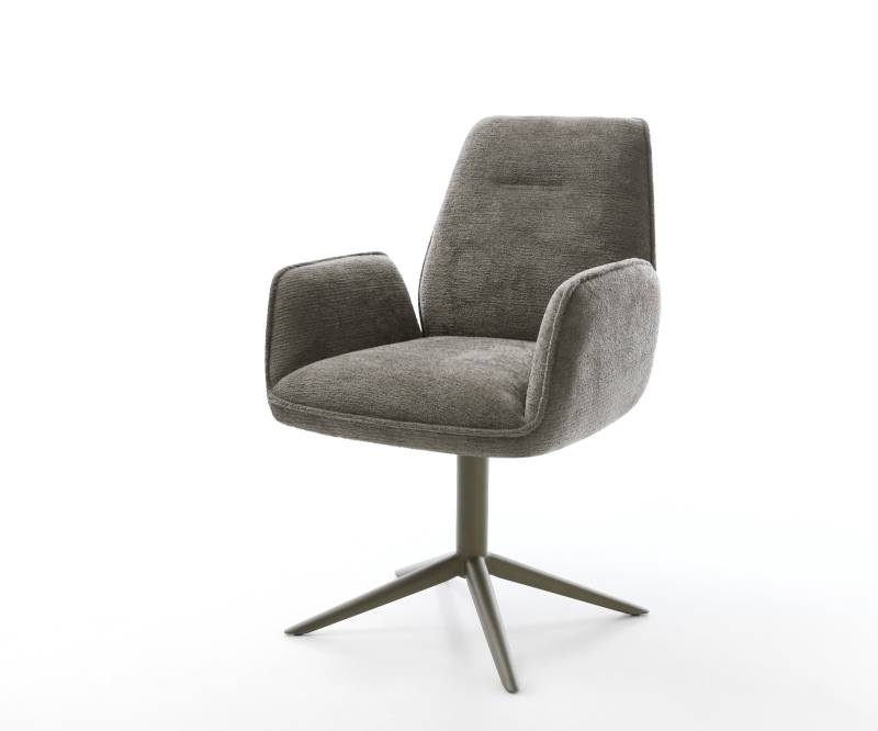 Drehstuhl Zoa-Flex Bouclé Soft Schlamm Fußkreuz Effektfinish Titan 360° drehbar Wippfunktion Taschenfederkern Drehstuhl Zoa-Flex Bouclé Soft Schlamm Fußkreuz Effektfinish Titan 360° drehbar Wippfunktion Taschenfederkern von DELIFE