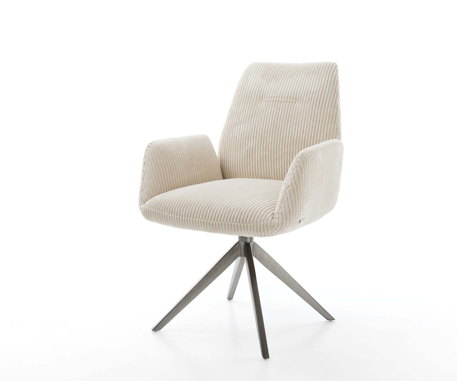 Drehstuhl Zoa-Flex Cord Beige Kreuzgestell breit Graphit 360° drehbar Wippfunktion Taschenfederkern Drehstuhl Zoa-Flex Cord Beige Kreuzgestell breit Graphit 360° drehbar Wippfunktion Taschenfederkern von DELIFE