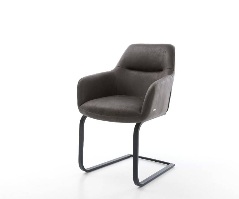 Freischwinger Pejo-Flex Mikrofaser Anthrazit Vintage Freischwinger flach Schwarz Taschenfederkern Freischwinger Pejo-Flex Mikrofaser Anthrazit Vintage Freischwinger flach Schwarz Taschenfederkern von DELIFE