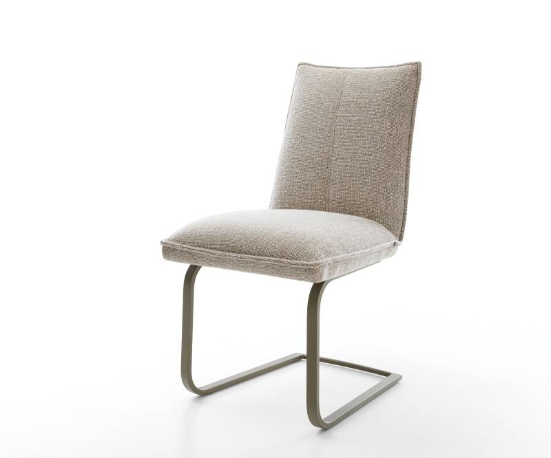 Freischwinger Lelio-Flex Webstoff Soft Beige Freischwinger flach Effektfinish Titan Taschenfederkern Freischwinger Lelio-Flex Webstoff Soft Beige Freischwinger flach Effektfinish Titan Taschenfederkern von DELIFE