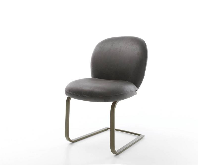 Freischwinger Nube-Flex Mikrofaser Anthrazit Vintage Freischwinger flach Effektfinish Titan Taschenfederkern Freischwinger Nube-Flex Mikrofaser Anthrazit Vintage Freischwinger flach Effektfinish Titan Taschenfederkern von DELIFE