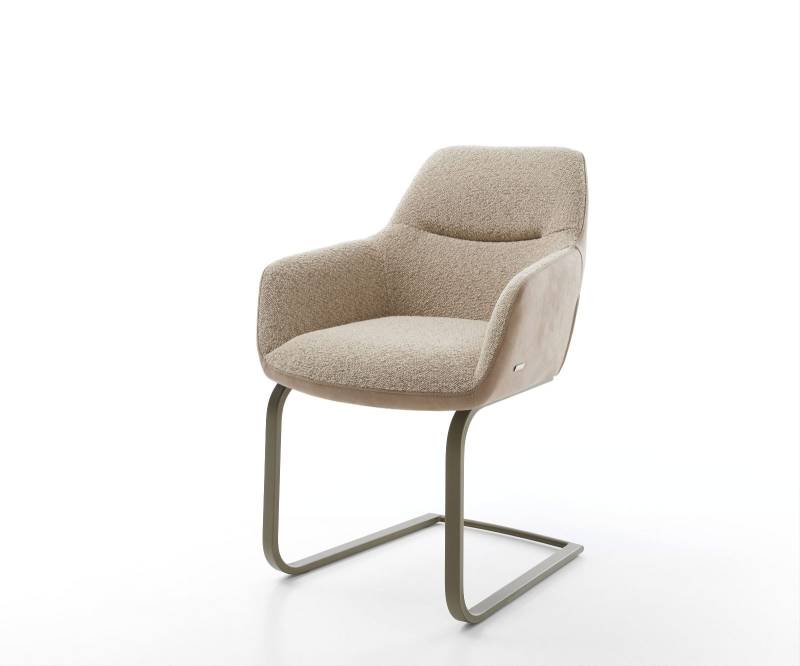 Freischwinger Pejo-Flex Materialmix Schlamm Freischwinger flach Effektfinish Titan Taschenfederkern Freischwinger Pejo-Flex Materialmix Schlamm Freischwinger flach Effektfinish Titan Taschenfederkern von DELIFE