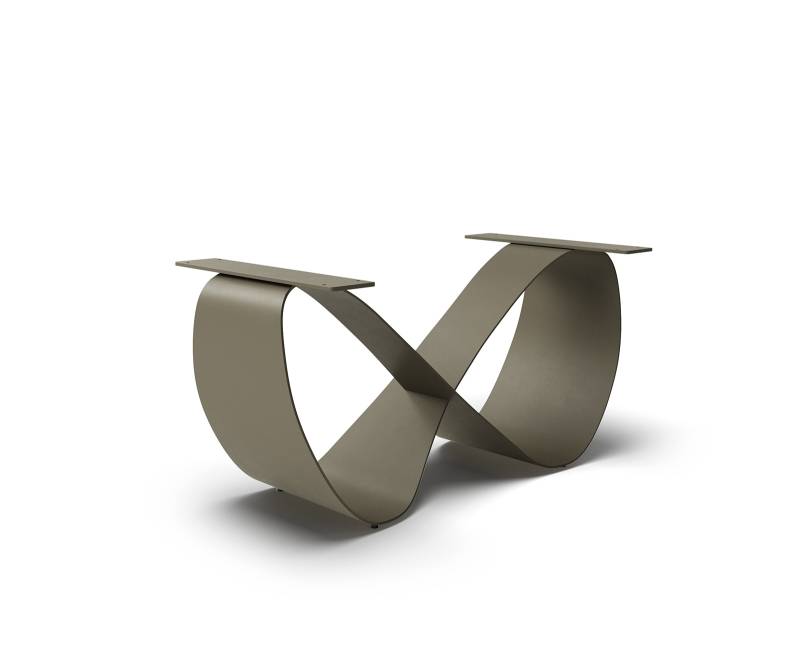 Tischgestell Infinity Metall Effektfinish Titan Ausziehtisch von 180-300 cm von DELIFE
