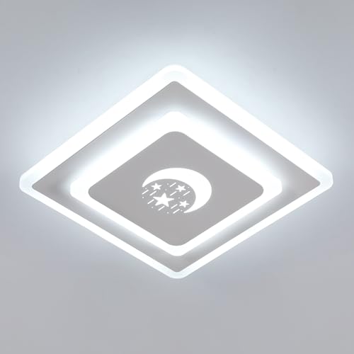 DELIPOP Deckenlampe, Stern Mond Deckenleuchte LED, Energieeffiziente Deckenlampe für Schlafzimmer, Badezimmer, Küche, Flur, Balkon, Kaltweiß 6500K DELIPOP Deckenlampe, Stern Mond Deckenleuchte LED, Energieeffiziente Deckenlampe für Schlafzimmer, Badezimmer, Küche, Flur, Balkon, Kaltweiß 6500K von DELIPOP