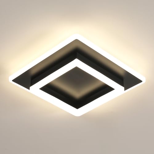 DELIPOP LED Deckenleuchte, 30W 3375LM Deckenlampe LED Quadrat 4500K Neutralweiß, Moderne Acryl Deckenbeleuchtung für Wohnzimmer Schlafzimmer Flur Küche von DELIPOP