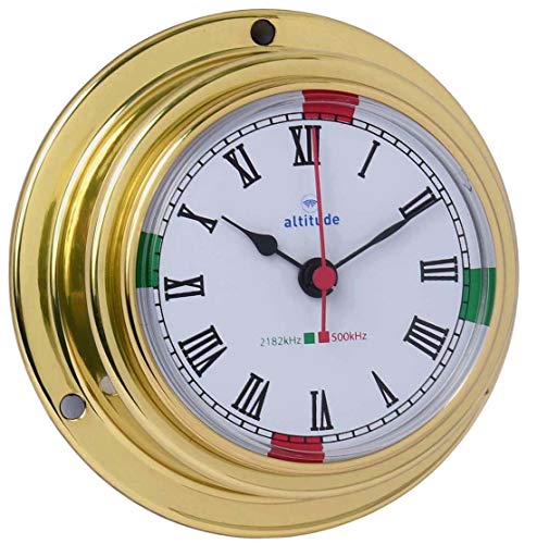 Delite Altitude Schiffsuhr Funksektoren Messing B x H: 95mm x 40mm 842cz Delite Altitude Schiffsuhr Funksektoren Messing B x H: 95mm x 40mm 842cz von DELITE