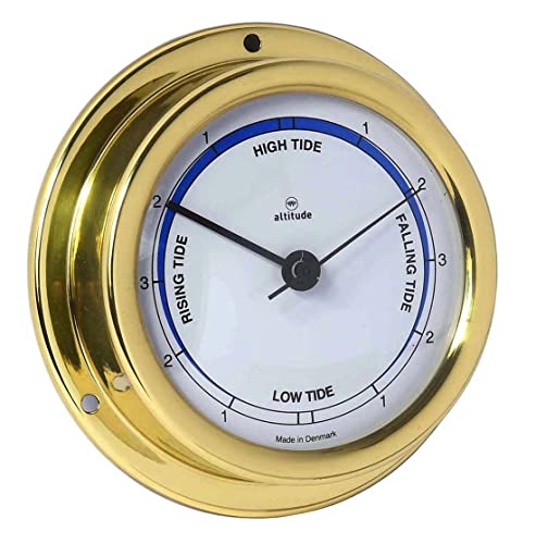 Delite Tidenuhr Altitude Messing,Gold, B x H 97 mm x 30 mm, 848im von DELITE