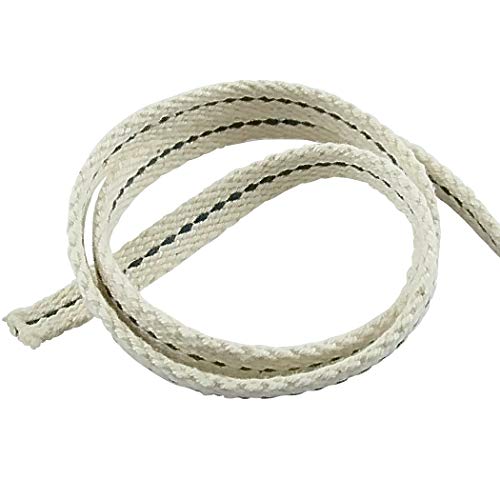 Docht aus Baumwolle 6,5 mm breit, 0,5 m lang, Für Petroleumlampen und Öllampen Docht aus Baumwolle 6,5 mm breit, 0,5 m lang, Für Petroleumlampen und Öllampen von DELITE