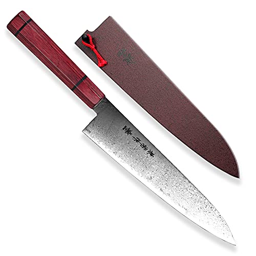 Asian Messer GYUTOU/CHEF Kanetsune Damascus "MINAMO-KAZE" series, Klinge 210 mm von DELLINGER