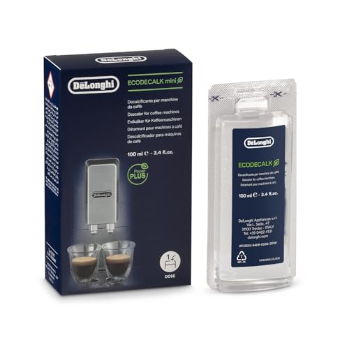 De'Longhi Original EcoDecalk DLSC101 - Entkalker für Kaffeemaschinen & Kaffeevollautomaten, Universal Kalklöser für 1 Entkalkungsvorgang, enthält natürliche Rohstoffe Biologischen Ursprungs, 100 ml von De'Longhi