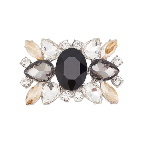 DELORIGIN 1 Paar Strass Schuhclips Charm Abnehmbar Strass Schnalle mit Strass Kristall Schuhclips Dekoration Metall Strass Schuhclips Für Absätze Kleidung Hüte Kleiderdekoration Hochzeit Party von DELORIGIN